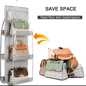 Handbag organizer hanging 1 piece with 6pocket